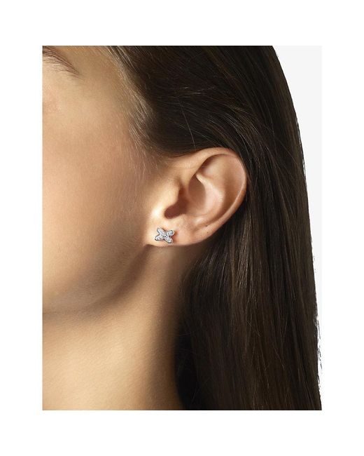 Chaumet White Jeux De Liens 18Ct- And 0.16Ct Brilliant-Cut Diamond Single Earring