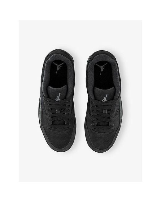 Nike Black Flight Court Suede And Mesh Trainers for men