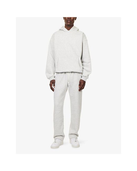 Skims White Lounge Straight-Leg Cotton-Fleece Jogging Bottoms for men