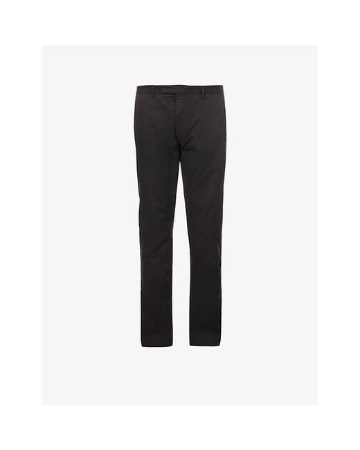 Polo Ralph Lauren Black Regular-fit Stretch-cotton Trousers for men
