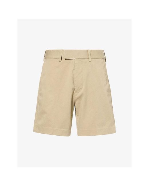 Tom Ford Natural Tailored Cotton-Blend Shorts for men