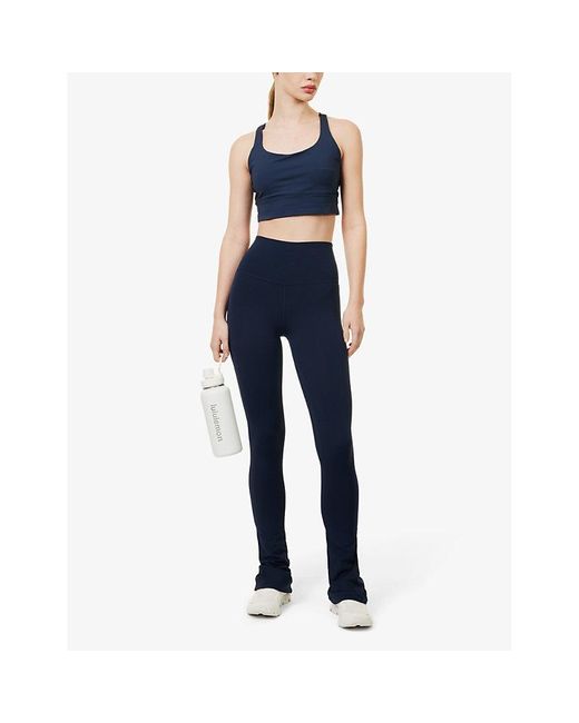 lululemon athletica Blue Align Brand-patch Stretch-woven leggings