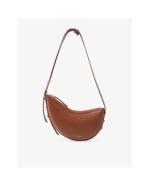 Soeur Brown Wino Mini Leather Shoulder Bag