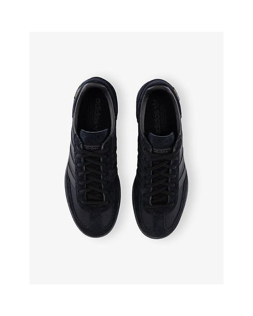Adidas Blue Handball Spezial Suede And Mesh Trainers for men
