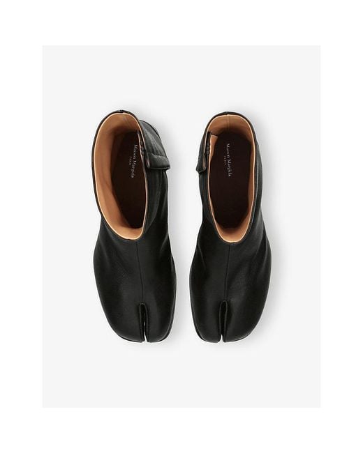 Maison Margiela Black Tabi 30 Leather Ankle Boots for men