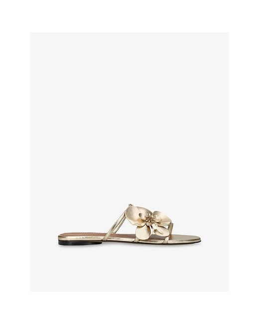 Zimmermann Natural Orchid Leather Sandals