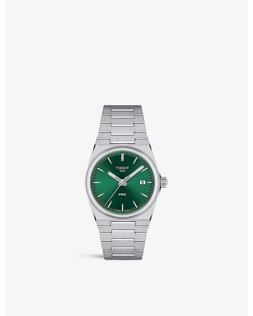 Tissot Green T1372101108100 Prx Quartz Stainless-steel Quartz Watch for men