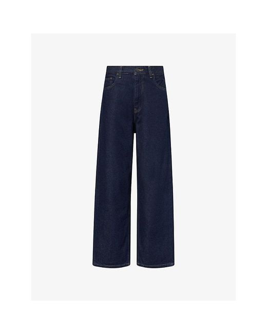 Carhartt Blue Brandon Wide-Leg Denim Jeans