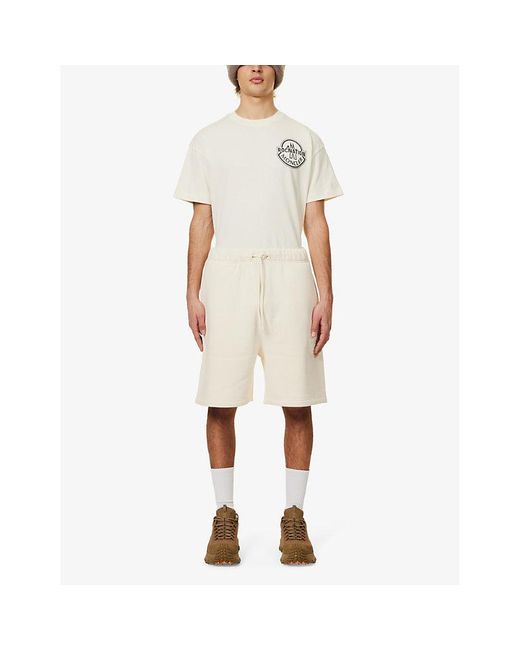 Moncler Genius White X Roc Nation Brand-patch Cotton-jersey Shorts for men