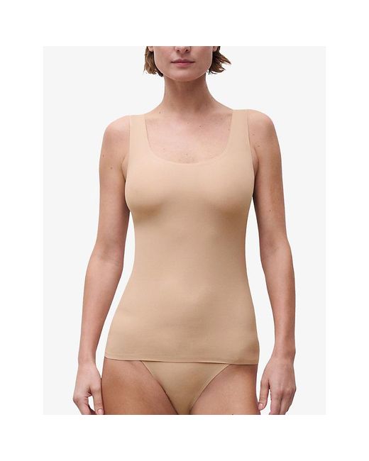 Chantelle White Soft Stretch One-Size Invisible Vest Top