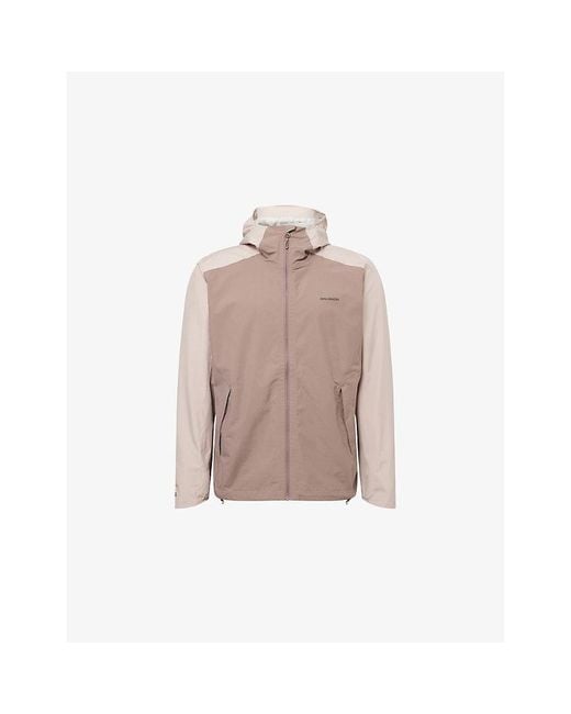 Salomon Pink Outscape 2L Logo-Patch Shell Jacket for men