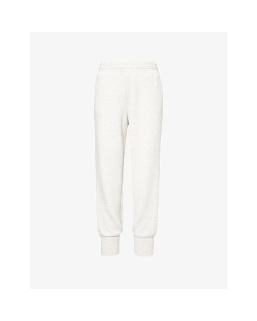 Varley White The Slim Cuff 27.5' Relaxed-Fit Mid-Rise Stretch-Woven Jogging Bottoms