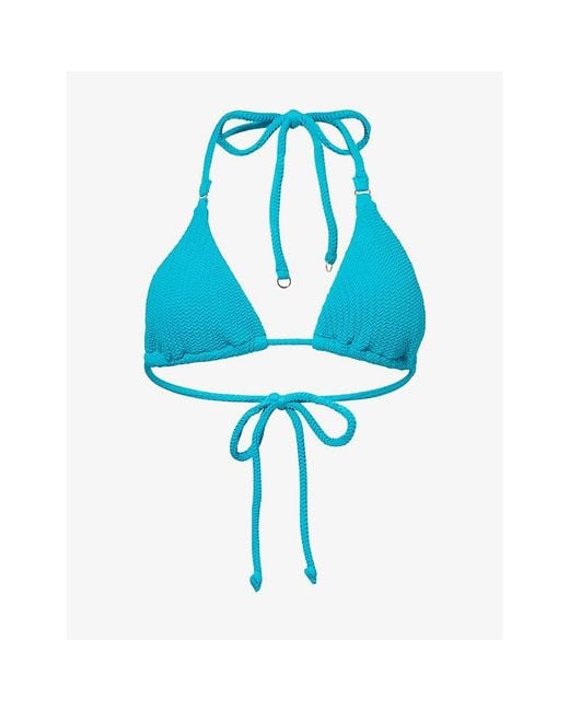 Seafolly Blue Sea Dive Triangle Bikini Top