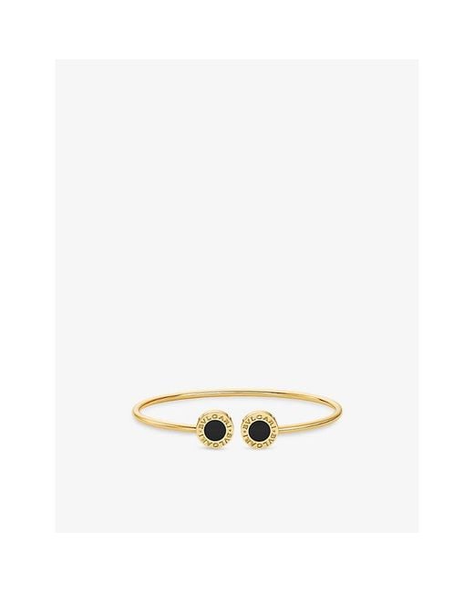 BVLGARI Metallic 18Ct- And Onyx Bracelet
