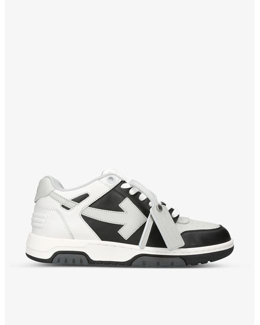 Logo-embroidered Leather Low 