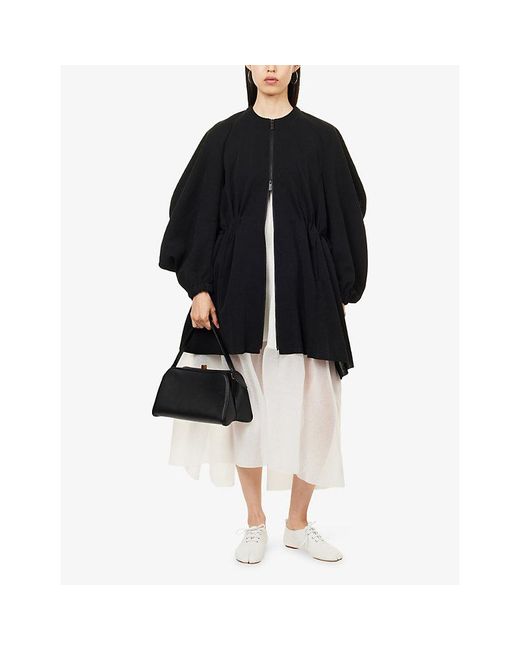 CFCL Black Milan Voluminous Knitted Coat