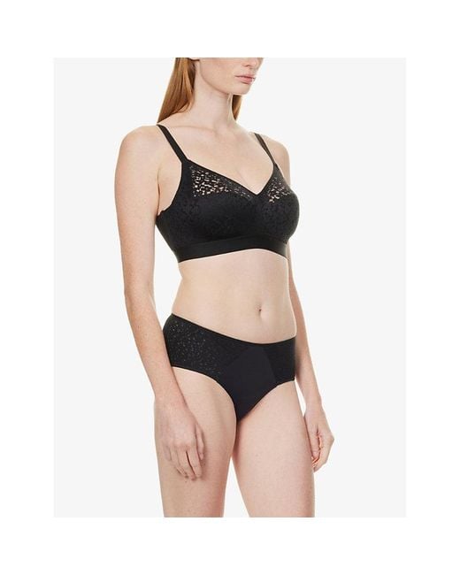 Chantelle Black Norah Comfort Non-Wired Support Bra