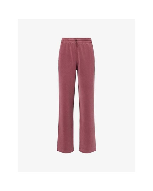lululemon athletica Red Softstreme High-Rise Straight-Leg Stretch-Woven Trousers