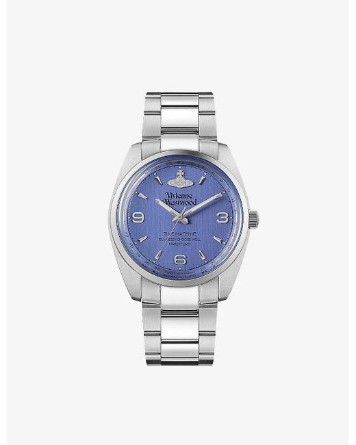Vivienne Westwood Blue Vv274mblsl Pennington Stainless-steel Quartz Watch