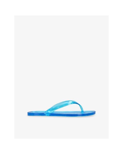 Ancient Greek Sandals Blue Jelly Rubber Sandals