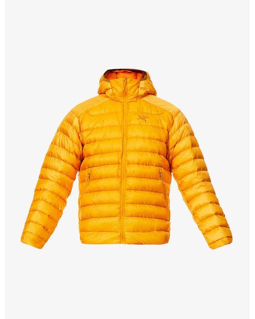 Arc'teryx Yellow Cerium Lt Padded Hooded Shell-down Jacket for men