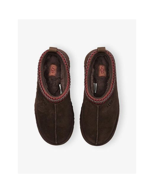 Ugg Brown Tazz Ii Suede Slippers