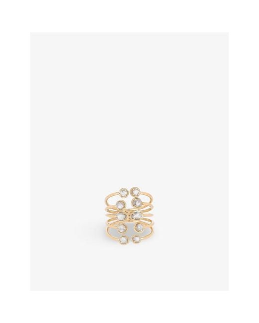 La Maison Du Couturier Metallic Ritika Ravi Ivar 18Ct- And 1.36Ct Polki Diamond Ring