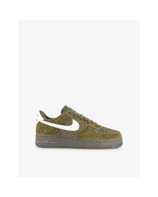 Nike Green Air Force 1 '07 Suede Trainers for men