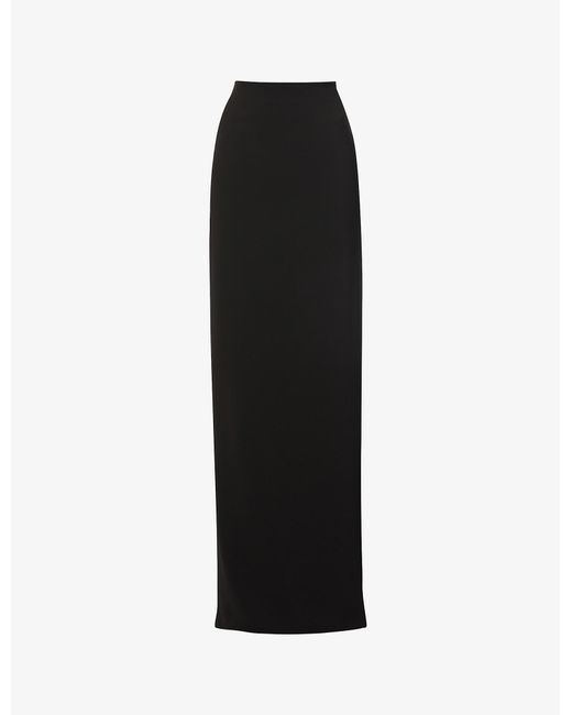Monot Synthetic Split-detail High-waited Crepe Maxi Skirt in Black ...