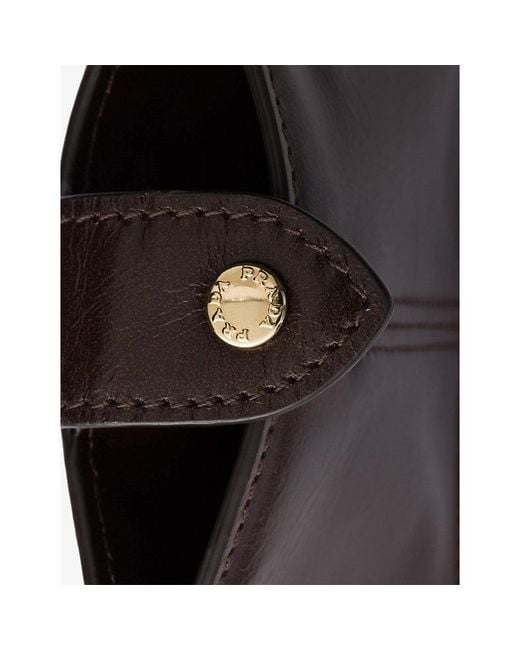 Prada Brown Leather Card Holder