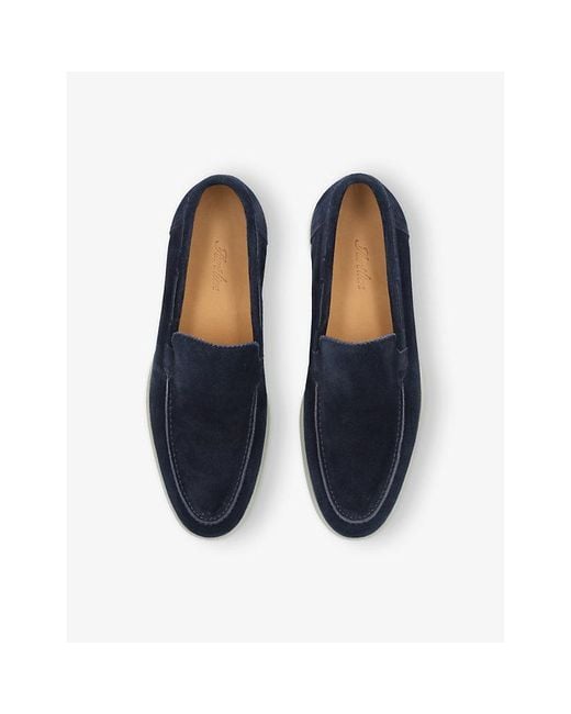 Aurélien Blue Yacht Suede Loafers for men