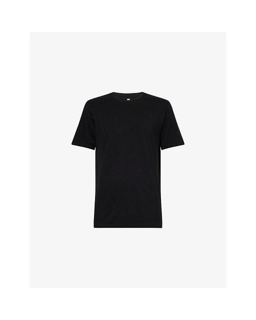 PAIGE Black Sorden Crew-Neck Cotton T-Shirt for men