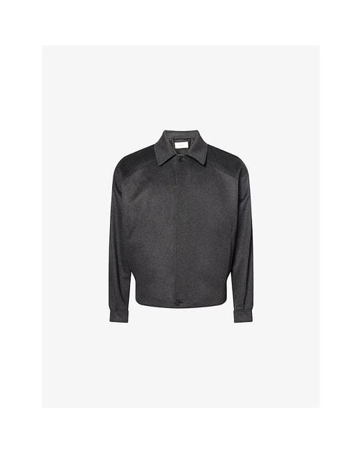 The Row Black Osano Long-Sleeve Cashmere Jacket for men