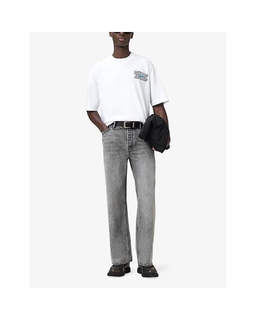 AllSaints White X Williams Racing Pole Cotton-Jersey T-Shirt for men