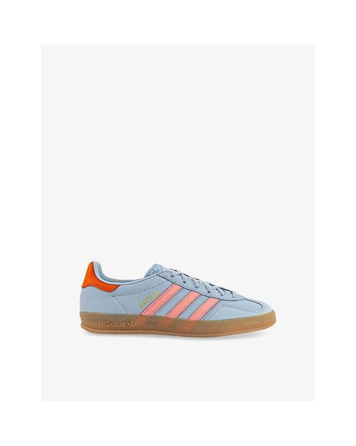 Adidas Blue Gazelle Indoor Suede Low-Top Trainers