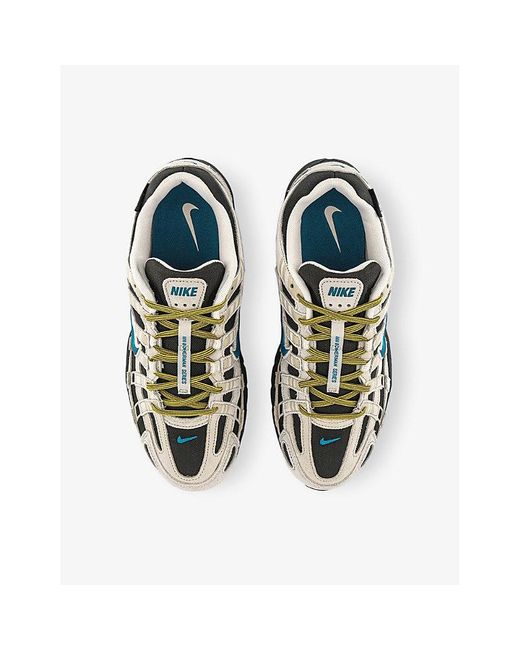 Nike Multicolor P-6000 Cordura Mesh And Leather Low-Top Trainers for men