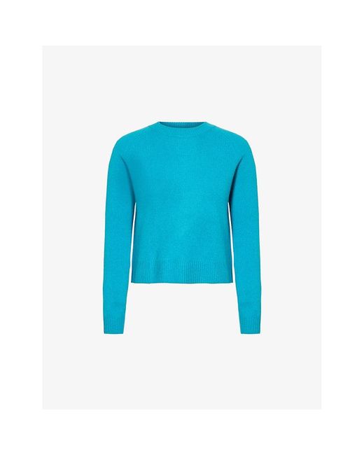 Weekend by Maxmara Blue Scatola Relaxed-fit Cashmere Jumper X