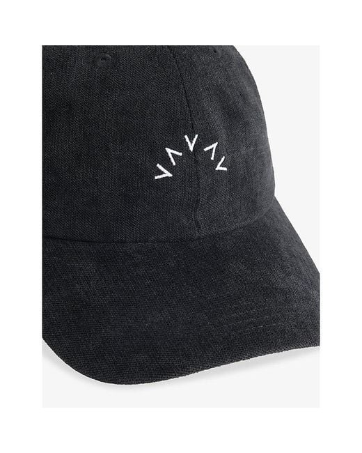 Varley Black Franklin Logo-Embroidered Woven Cap