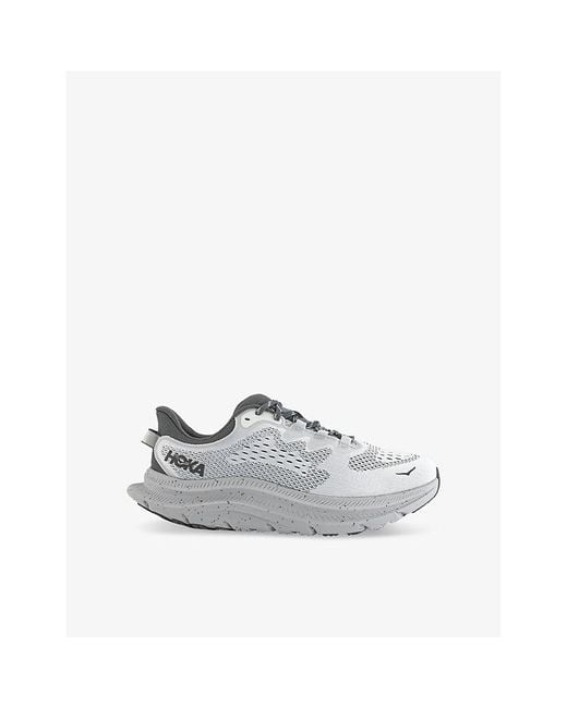 Hoka One One Gray Kawana Mesh Low-Top Trainers for men
