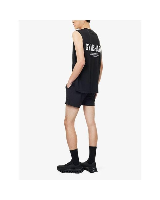 GYMSHARK Blue Conditioning Club Sleeveless Jersey Tank Top for men