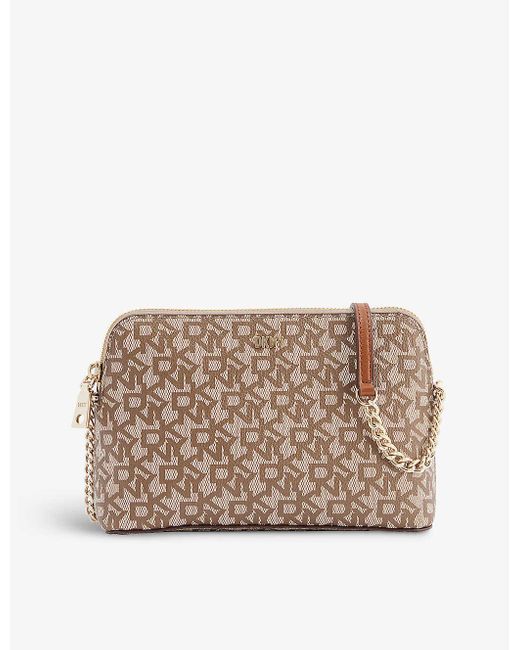 DKNY Bryant Fauxleather Crossbody Bag in Natural Lyst