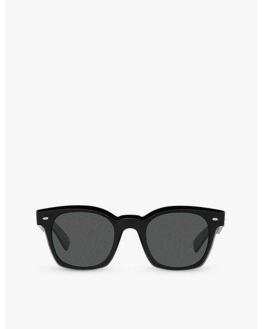 Oliver Peoples Black Ov5498su Merceaux Square-frame Tortoiseshell Acetate Sunglasses