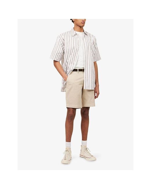 7 For All Mankind Natural Luxe Performance Cotton Chino Shorts for men
