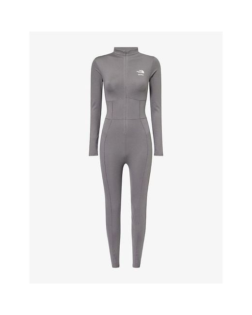 The North Face Gray X Skims Refina Stretch-Woven Jumpsuit