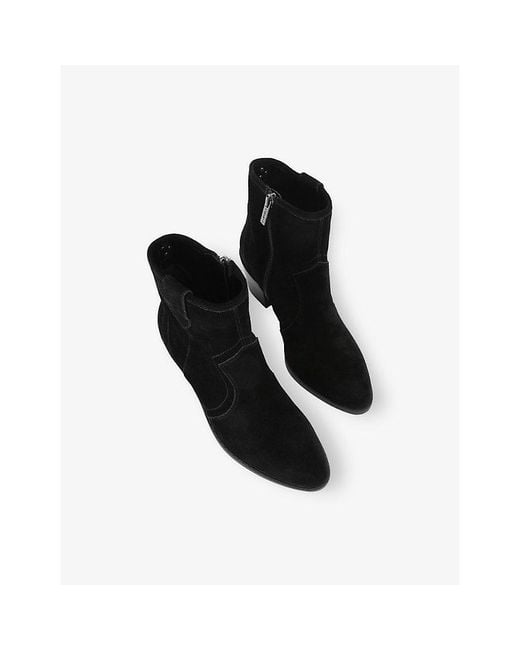 Carvela Kurt Geiger Black Salvetti Suede Heeled Ankle Boots