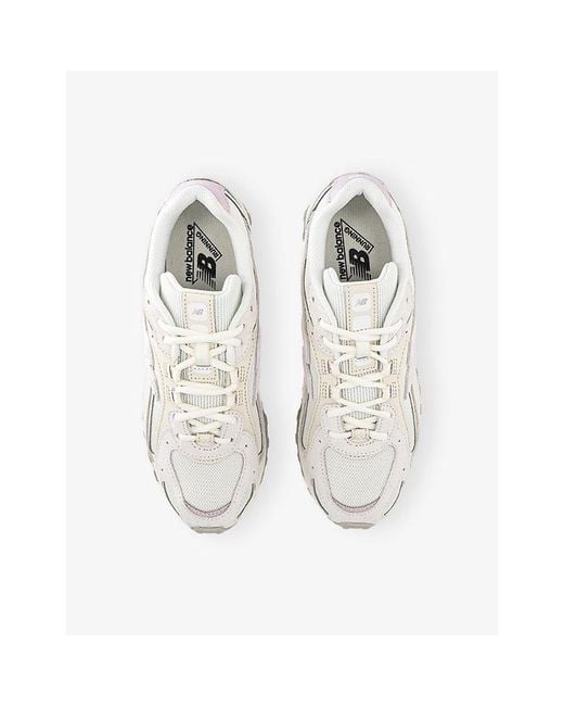 New Balance White 204L Suede And Mesh Trainers
