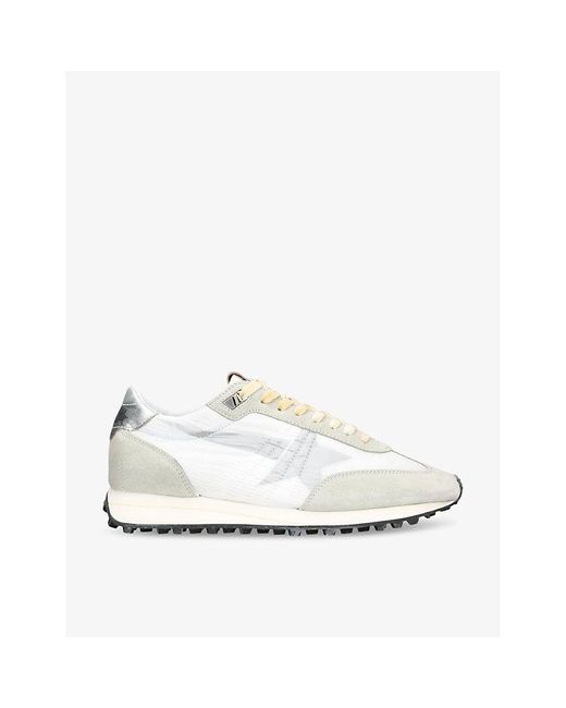 Golden Goose Deluxe Brand White Marathon Runner Suede And Mesh Low-Top Trainers for men