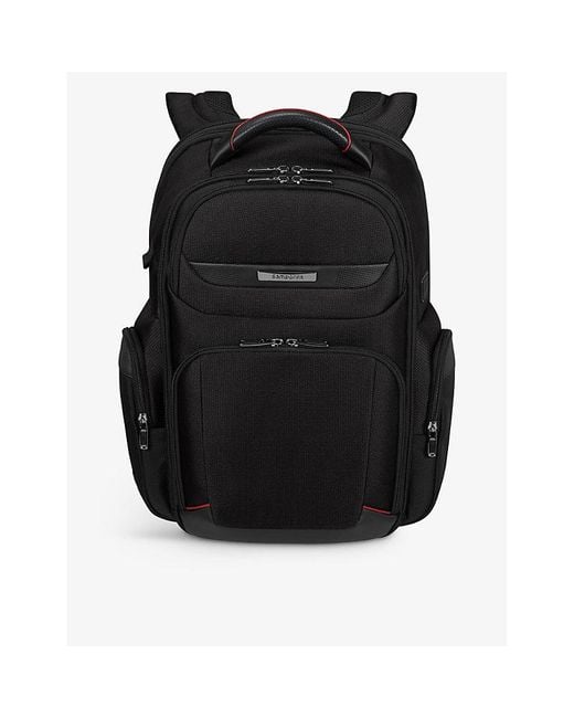 Samsonite Black Pro-dlx 6 Logo-embellished Woven Backpack