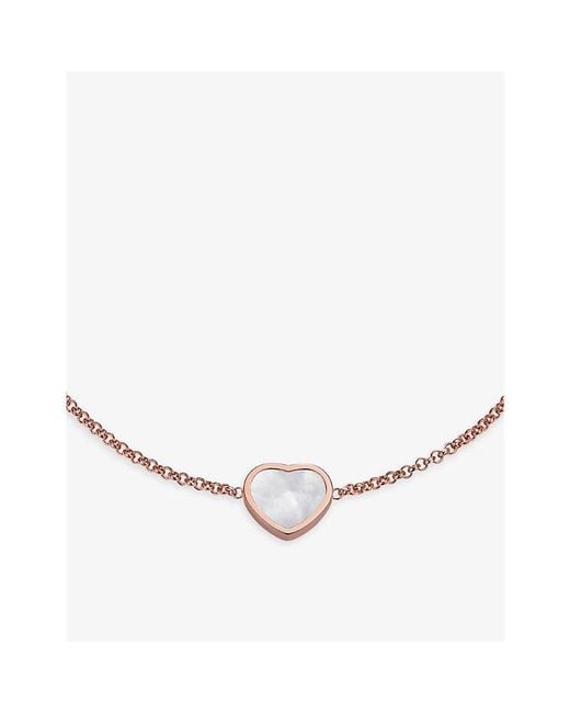 Chopard Natural My Happy Hearts 18Ct Rose- And Mother-Of-Pearl Bracelet