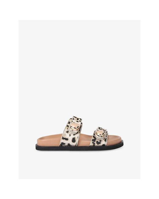 Carvela Kurt Geiger White Sorano Woven Sandals